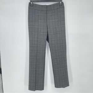 Chico’s Gray/Black Plaid Dress Pants Size 1 Regular Lined Career Work Slacks